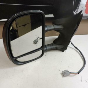 1999-2007 Ford F250 F350 Super Duty LH Left Driver Side Mirror Black Chrome OEM