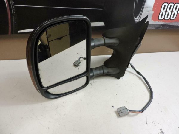 1999-2007 Ford F250 F350 Super Duty LH Left Driver Side Mirror Black Chrome OEM