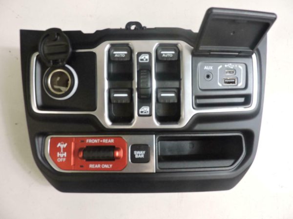 2018-2020 Jeep Wrangler Lower Center Dash w/ Diff Locker & Switch 6CB77TRMAB