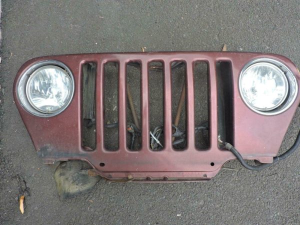 97-06 Jeep Wrangler TJ LJ OEM Grille Headlights Rad Support Assembly 55174594AG