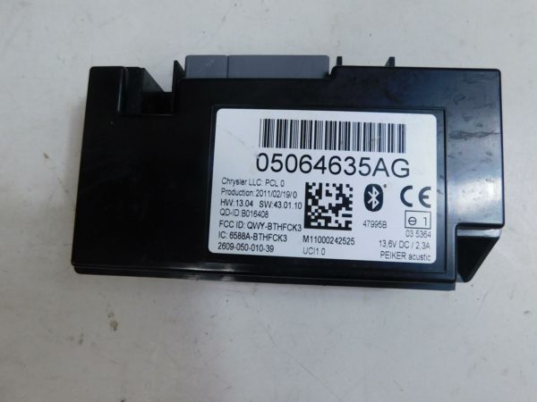 Jeep Wrangler JK 11-18 Bluetooth Communication Telematics Module 05064635AG