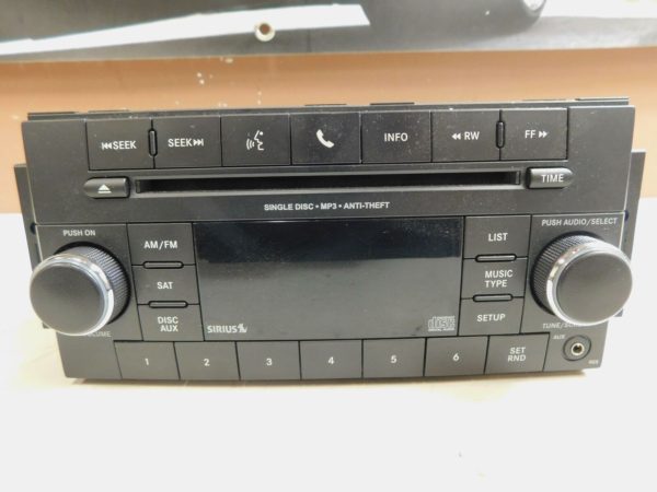 08-14 Chrysler Dodge Jeep Radio Cd Mp3 RES Sirius LOW Uconnect P05091197AB