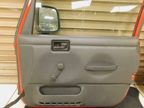 1997-2006 Jeep Wrangler TJ OEM FUll Steel Hard Doors Pair PR4 Red