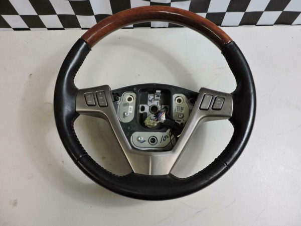 2004-2006 Cadillac XLR Ebony LEATHER & Woodgrain Steering Wheel #P10353052