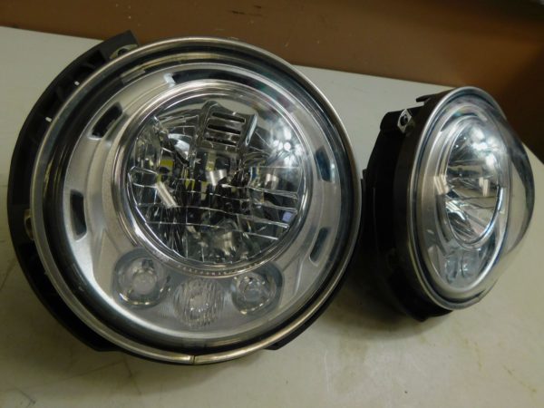 2007-2018 Jeep Wrangler JK OEM LED Headlights Mopar 68366025 68366024