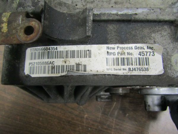 03-06 Jeep Wrangler Transfer Case Model 231 Automatic