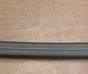 2018-20 Jeep Wrangler JL OEM Black Upper Dash Panel Trim White Stitch 6AC121A3AC