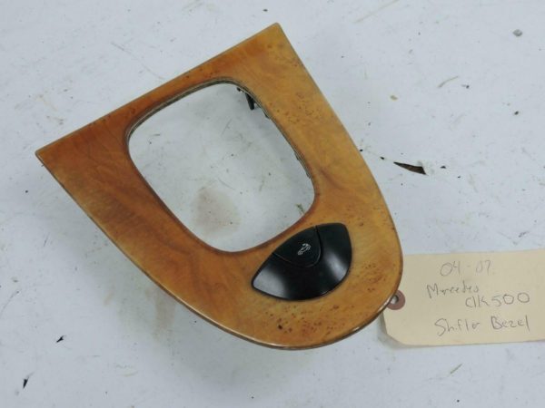 2004-2007 Mercedes W209 CLK350 CLK500 Center Console Shifter Trim Bezel & Switch