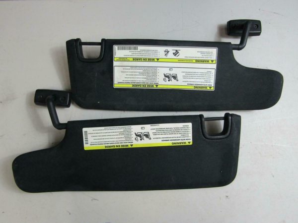 2007-17 Jeep Wrangler JK OEM Sun Visor Pair Black 04680652