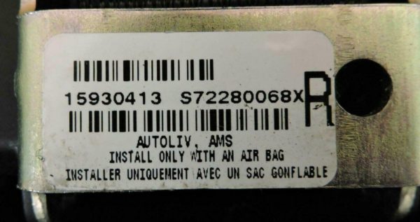 2004-2009 Cadillac XLR Seat Belt Seatbelt Pair Left & Right OEM Black