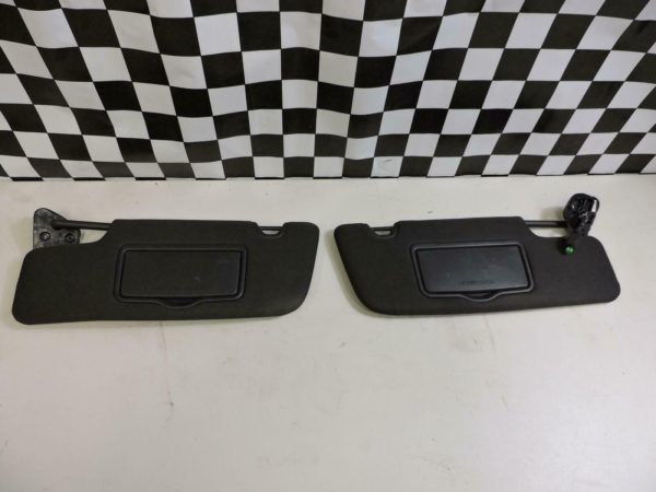 2012-2014 FORD MUSTANG Sun Visors set &RH Black w/homelink lighted mirrors