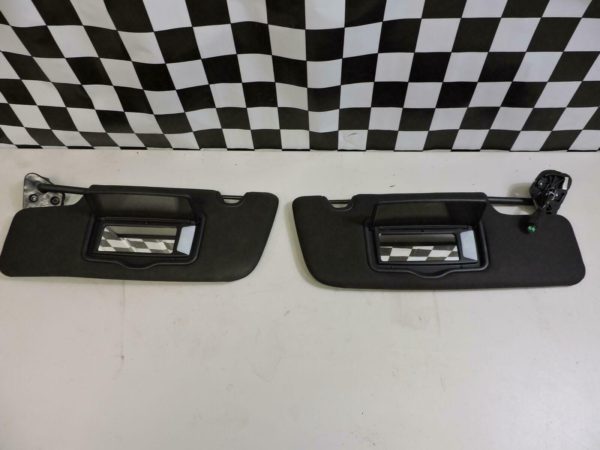 2012-2014 FORD MUSTANG Sun Visors set &RH Black w/homelink lighted mirrors