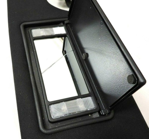 15-19 Dodge Challenger Hellcat Set LH & RH Side Sun Visors Lighted Mirror Black