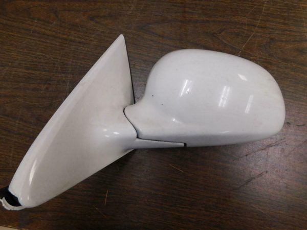 1992-1995 Honda Civic EX OEM Left Driver Exterior Power Mirror Assembly White