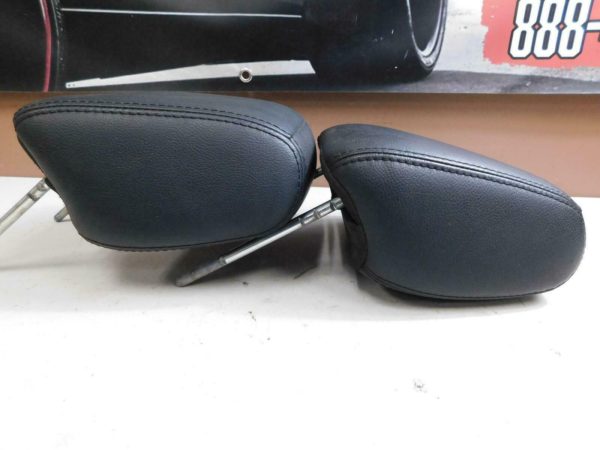 2011-2018 Jeep Wrangler JK Black Leather Front Seat Headrest Pair OEM