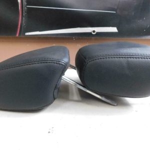 2011-2018 Jeep Wrangler JK Black Leather Front Seat Headrest Pair OEM