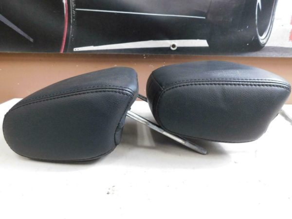 2011-2018 Jeep Wrangler JK Black Leather Front Seat Headrest Pair OEM