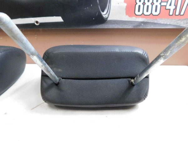 2011-2018 Jeep Wrangler JK Black Leather Front Seat Headrest Pair OEM