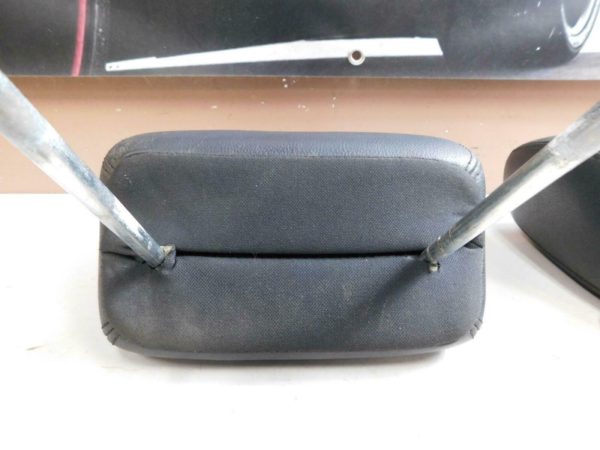 2011-2018 Jeep Wrangler JK Black Leather Front Seat Headrest Pair OEM