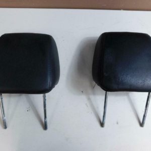 2011-2018 Jeep Wrangler JK Black Leather Front Seat Headrest Pair OEM