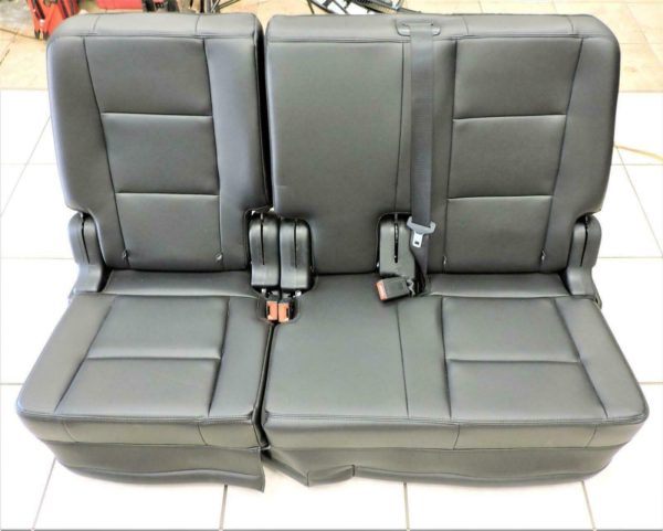 2017 Ford Explorer 2nd Row Split Folding Bench Seat Black Police Interceptor